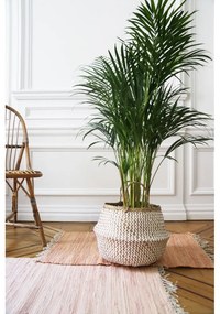 Svetlý úložný košík z morskej trávy Compactor Zic Zac, ⌀ 35 cm