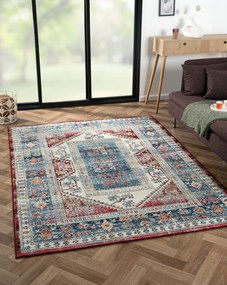 My Flair, Kusový koberec Elfi 1 CA40001 blau, 170x240, viacfarebná, chodba / predsieň