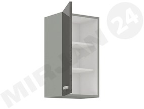 Horná kuchynská skrinka Milo  40 G-72 F (sivá + krémový lesk). Vlastná spoľahlivá doprava až k Vám domov. 1122670