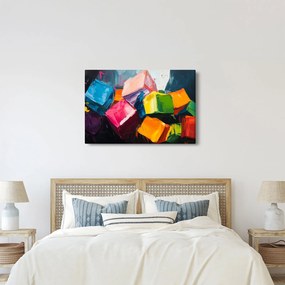 Obraz - Farebné kocky (90x60 cm)