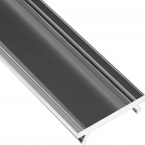 Tienidlo pre LED profil typu X, priehľadné, 2m, priehľadný kryt Lumines