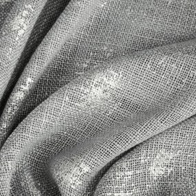 ZÁVES NA KRÚŽKOCH SOLANA 140X250 CM STRIEBORNÁ