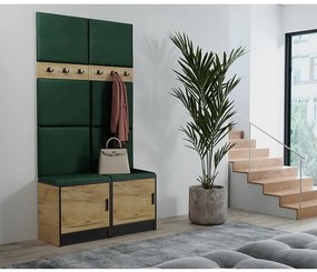 Predsieňový nábytok Roj 19 craft + Kronos 19 zelená