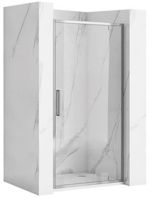 Rea Rapid Swing, 1-krídlové sprchové dvere 100 x 195 cm, 6mm číre sklo, chrómový profil, REA-K5607
