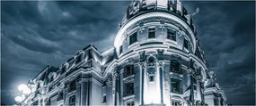 Obraz architektúry v tme (120x50 cm)