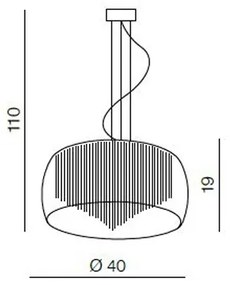 Azzardo AZ0999 - Luster na lanku REGO 5xG9/40W/230V