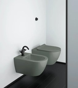 GSI GSI, PURA závesná WC misa, Swirlflush, 36x55cm, agave dual-mat, 881504