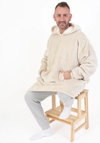 Baránková mikina mikroplyš – Laura prírodná veľkosť L