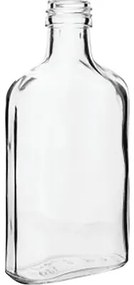 Fľaša ploskačka 200ml sklenená