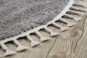 Dywany Łuszczów, Kusový koberec Berber 9000 brown kruh, 120x120 (priemer) kruh, hnedá, kancelária