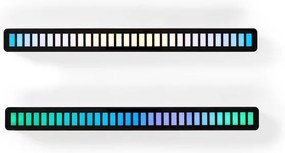 SADA 2x Nedis GALDP110BK - LED RGB Nabíjacia stolná lampa LED/250 mAh