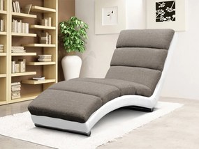 Čalúnené relaxačné kreslo Laresa (ekokoža Soft 017 (biela) + Lawa 05). Vlastná spoľahlivá doprava až k Vám domov. 1060825