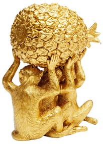 Pineapple dekorácia zlatá 16 cm