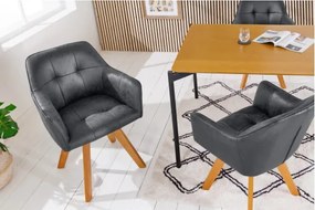 Stolička 40023 Loft Mikrofaser Antik Šedá  - Komfort-nábytok