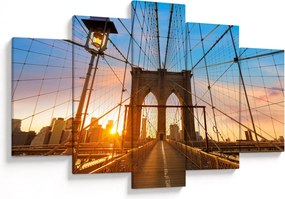 Obraz - Brooklynský most, Manhattan, New York (150x105 cm)