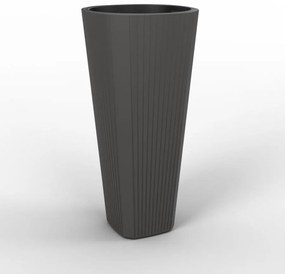 Kvetináč UH o388 mm MUZA antracit výška 807 mm s vložkou KLC