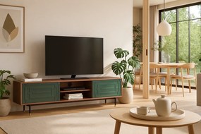 TV stolík Stilig ST153 200 cm orech/zelený