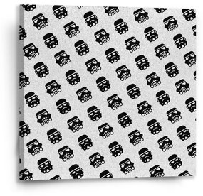 Sablio Obraz Star Wars Stormtrooper Pattern šikmý - 50x50 cm