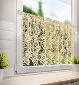 KRÁTKA ZÁCLONA NA PÁSKE MOLY 150X60 CM SVETLOBÉŽOVÁ