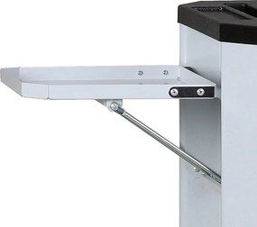 Pojazdný dielenský vozík na náradie G2, 5 zásuviek, sivá