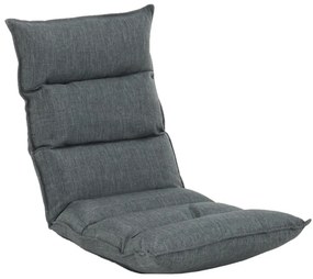 Relaxačné kreslo, látka sivá, LOTA NEW
