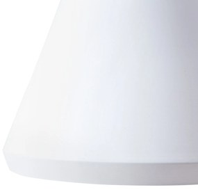 Závesná kovová lampa biela MACKENZIE Beliani