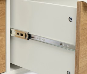 Komoda »LEEG« so 4 zásuvkami a zrkadlom