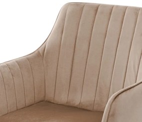 Jedálenská stolička ANDRE zamatová hnedá 847290