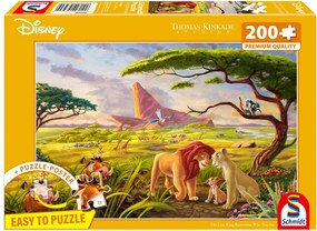 Schmidt Puzzle THOMAS KINKADE Leví kráľ (Disney) 200 dielikov