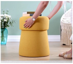 Taburet v horčicovej farbe Beans – Artie