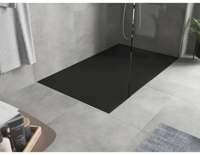 Mexen Hugo, obdĺžniková sprchová vanička SMC 150 x 90 cm, čierna, čierna krytka, 42709015-B