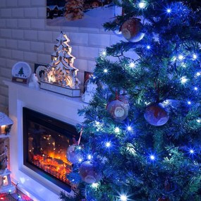 Vianočné svetielka vnútorné modré 200 LED