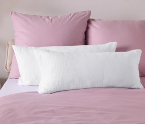 Poťahy na vankúše so vzorom mušlí, 2 ks, biele, cca 80 x 40 cm