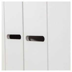 Biela šatníková skriňa z borovicového dreva 77x175 cm Connect – WOOOD