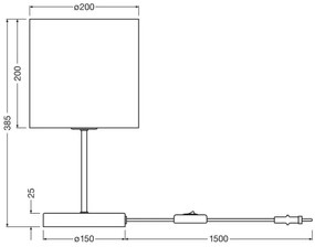 Ledvance - Stolná lampa DECOR CARDBOARD 1xE27/15W/230V pr. 20 cm