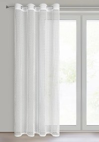 ZÁCLONA NA KRÚŽKOCH MIRELLA 140X250 CM BIELA