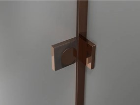 Mexen Lunar, 1-krídlový sprchový kút, ľavý, 95 x 80 cm, 8mm číre sklo, ružové zlato profil, 834-095-080-60-00-L