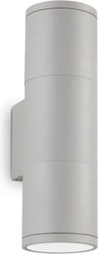 Ideal Lux - Vonkajšie nástenné svietidlo GUN 1xGU10/35W/230V 21 cm IP44 šedé