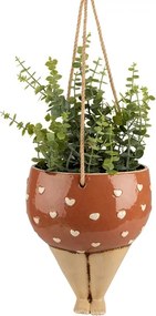 Keramický závesný kvetináč nohy ženy Woman Planter - 17*15*20 cm