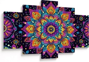 Obraz - Kaleidoskopická mandala (150x105 cm)