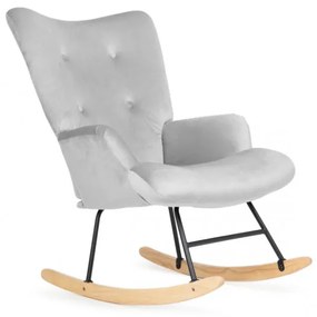 Hojdacie kreslo MOSS sivé 856711