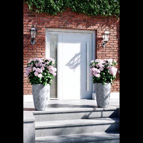 Kvetináč FLOW SLIM 400 mm platina*5817