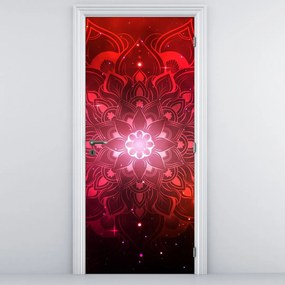Fototapeta na dvere - Červená abstrakcia (95x205cm)