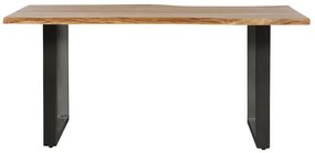 furniture-nabytek.cz - Masívny jedálenský stôl Bullwer z akácie, lakovaný, hnedý – 140×90 cm