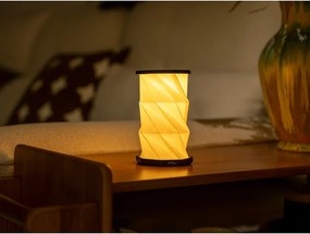 Biela/čierna prenosná svetelná dekorácia na USB ø 8 cm Twist – Gingko