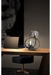 Wofi 8014-205 - LED Stolná lampa NANCY 2xG9/3,5W/230V čierna/chróm