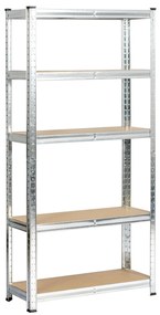 Kovový regál REGMET 70x30x154 cm stříbrný