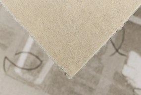 AladinWorld Expres, Metrážny koberec Libra 39, na mieru, šíře 4m,5m, béžová, filc, chodba / predsieň