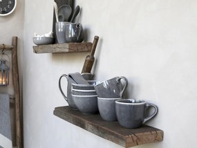 Hnedá drevená retro nástenná polička Grimaud - 61*12*3cm