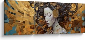 Obraz - Ľahkosť (s hodinami) (90x30 cm)